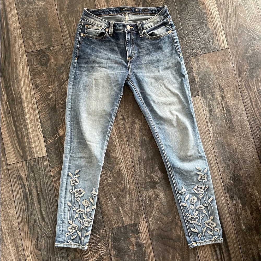 Womens miss me ankle denim jeans